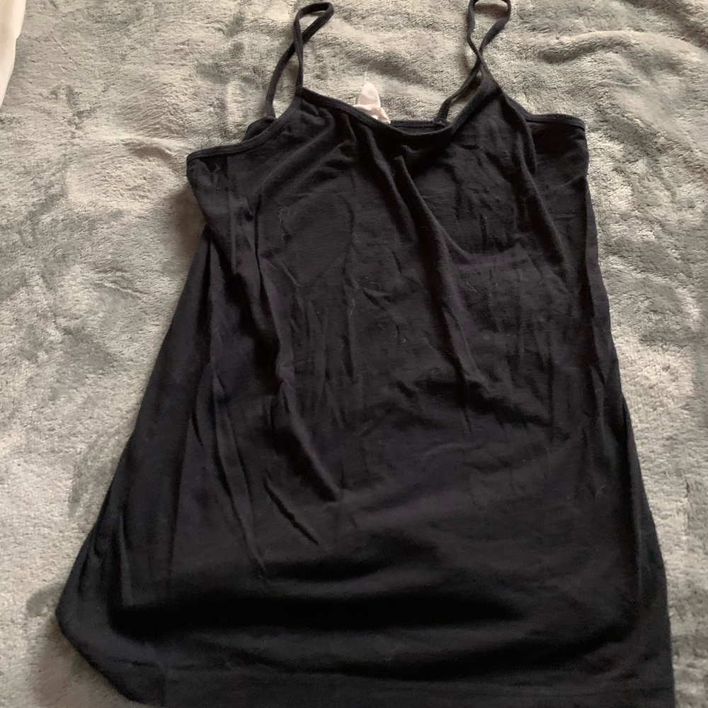 Black spaghetti strap